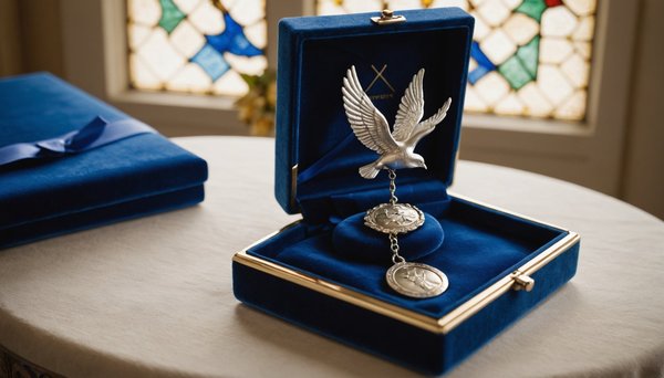 Médaille de baptême colombe : un symbole d'espérance à offrir